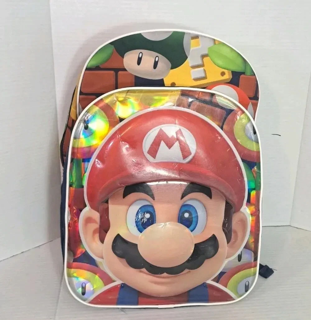 Nintendo Super Mario Bros 3D Lenticular Face Backpack 16